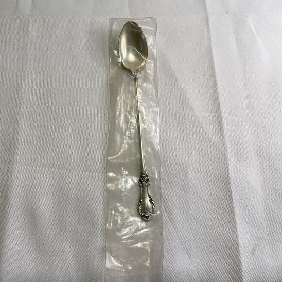International Silver Other - WILD ROSE International Sterling Silver Iced Tea Spoon 7” New